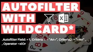 Excel VBA Macro: Autofilter with Wildcard (Asterisk)
