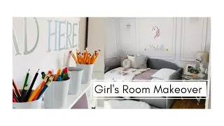 DIY  EXTREME ROOM MAKEOVER | Girl’s Room Ideas | Wainscoting Ideas