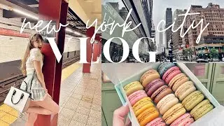 NYC vlog 2021 | Going to NYC for the first time: Ladurée, Pizza, and Riding the Subway!