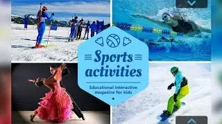 Sports activities. Sport. Glenn Doman flash cards.  - Learn English for kids - educational video