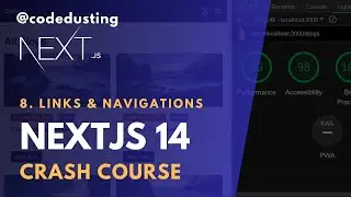 8. Link, Navigation, Header Design, Footer Design, Container | NextJS App Router Crash Course