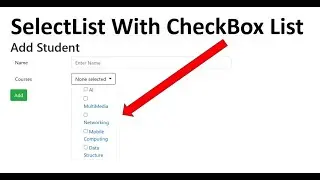 Multi Select CheckBoxList as DropdownList in ASP.NET CORE