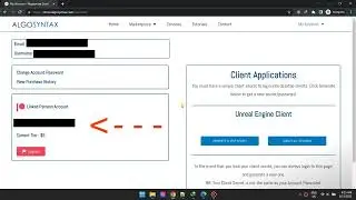 UE5 Algosyntax Client : Linking Your Patreon Account