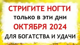 Лунный календарь стрижки ногтей на ОКТЯБРЬ 2024. Благоприятные и неблагоприятные дни.