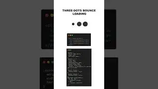 Three-dots Bounce Loading | CSS