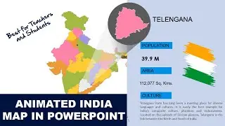 Animated India Map PowerPoint Template