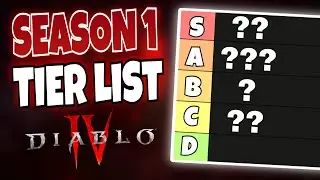 Diablo 4 SEASON 1 TIER LIST! New Update BIG BUFFS AND NERFS ALL Classes Ranked!