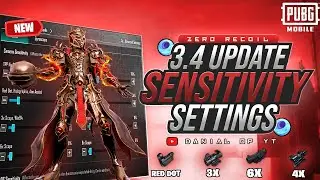 Pubg Mobile 3.4 UPDATE | Gameloop Best  + No Recoil Sensitivity Settings For Emulator (2024)