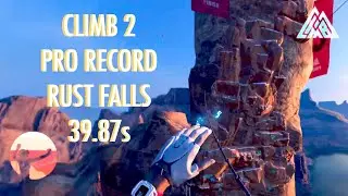 The Climb 2 Speedrun - Rust Falls - Pro Record 39.8s - VR Mountain Climbing on the Oculus Quest 2