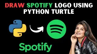 Spotify Logo Using Python Turtle | Python Turtle Graphics | Python Turtle Coding Video |