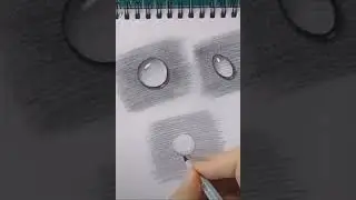 water drop with Pencil Art #shorts #art #skills #viralshorts