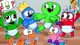 Garten of Banban 3 Vs Rainbow Friends but BABIES?! FNF Animation