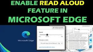 Enable Read Aloud Feature in Microsoft Edge