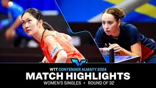 Miyuu Kihara vs Izabela Lupulesku | WS R32 | WTT Contender Almaty 2024