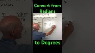 How to Convert an Angle from Radians to Degrees