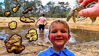 Finding GOLD and YABBIES (CRAWFISH) with my Best Mate. The GOLDEN TRIFECTA!