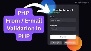 From , Email Validate in PHP Using filter_var #email_validation #code_camp_bd #php #2023