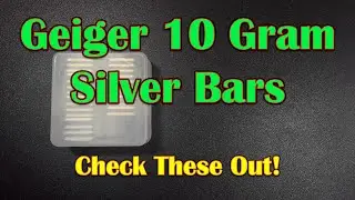 Check Out These Beautiful 10 Gram Silver Geiger Bars 😍 Am I the Only One That Loves These Bars?