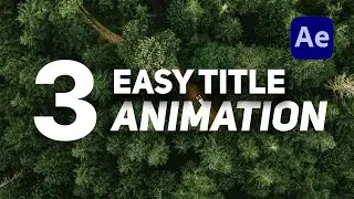 3 Easy Text Animation in After Effect 2024