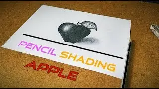 How to draw apple in pencil shading