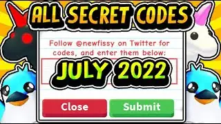 "NEW SECRET ADOPT ME CODES JULY 2022!" FREE Pets / Bucks Codes (Roblox)