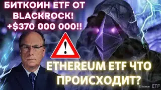 ЧТО ТВОРИТ БИТКОИН ETF ОТ BlackRock!! ЕЩЁ ПЛЮС $370 000 000!! Ethereum ETF ЧТО ПРОИСХОДИТ? $65 000?