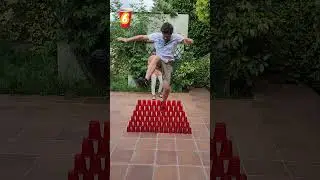 ¿CUANTOS VASOS PUEDES SALTAR? 😱 RETO EXTREMO 