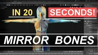 Blender 2.8 Mirror Armature In 20 Seconds!!!