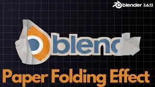 Blender Tutorial | Paper Folding Effect Like Ali Abdaal | #blendertutorial #blender
