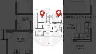 850 sqft House plan | Kerala Home | Haneed Anugrahas 
