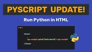 PyScript is officially here!🚀 Build web apps with Python & HTML