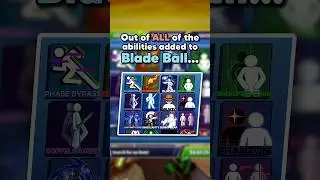 What’s The BEST Ability in Blade Ball!? 👀