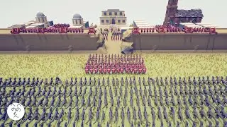 1000 Raptors vs Castle in TABS Map Creator Totally Accurate Battle Simulator