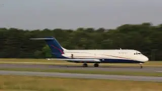 USA Jet Douglas DC-9 Take Off at Hickory Regional Airport  (6-8-18)