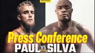 JAKE PAUL vs ANDERSON SILVA  PRESS CONFERENCE