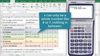 Casio fx-9860G: Probability with the Poisson Distribution