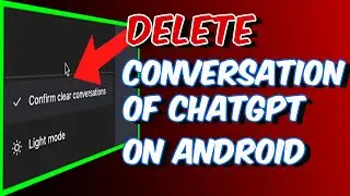 How To Delete Conversation on ChatGPT in Android || ChatGPT Tutorial