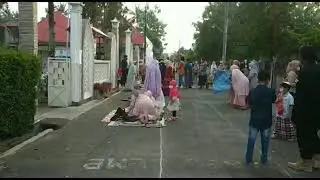 Sholat idulfitri 1442H. Pelataran Masjid Ngijon