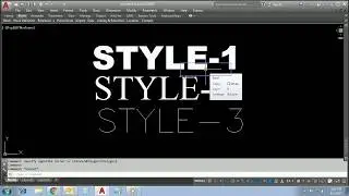 Text Style in AutoCAD
