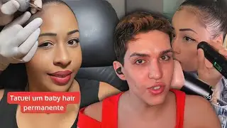 TATUANDO o babyhair e o delineado