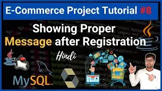 #8. Showing message after registration | Creating message Component | How to implement message