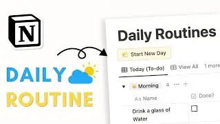 EASY Daily Routine & Habit Tracker with Notion | Beginner Tutorial + Free Template