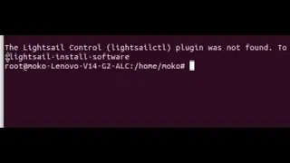 How to fix AWS CLI (linux) - The Lightsail Control (lightsailctl) plugin was not found