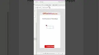 Find Function in PowerApps 