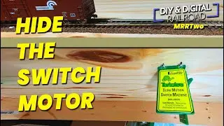 Installing Hidden Model Railroad Switch Machines