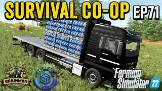 MAKING TWO TYPES OF WHITE GOLD! SUGAR & LIME! 🍬🚜 SURVIVAL CHALLENGE CO-OP | FS22 | EPISODE 71