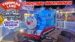 Thomas Land Christmas Wonderland Walkthrough at Drayton Manor (Nov 2023) [4K]