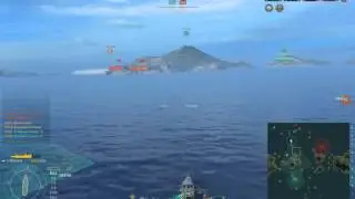WorldOfWarships. Minekaze. Крякен.  х2. Поддержка.