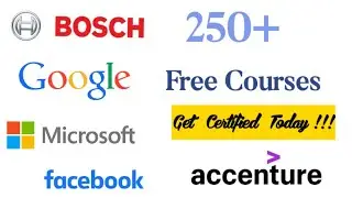 Microsoft Google Bosch Facebook 💯 Free Courses| Learn to code for Free