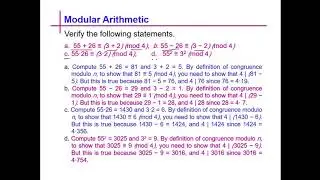 Modular Arithmetic